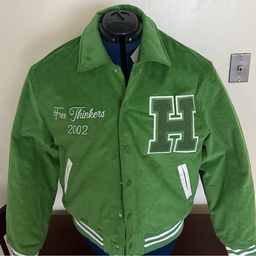 Hudson Jeans Green and Yellow Corduroy Jacket
